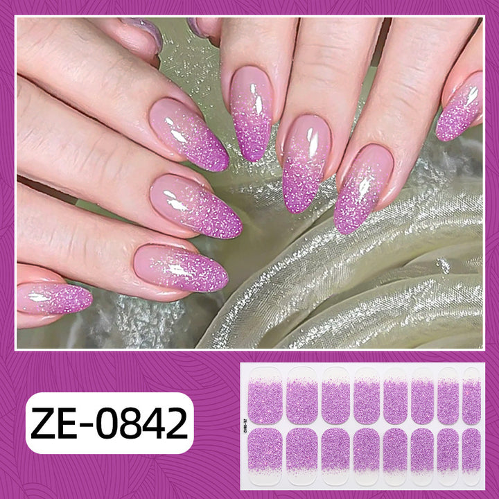 Glitzer Ombre Nagel Wraps