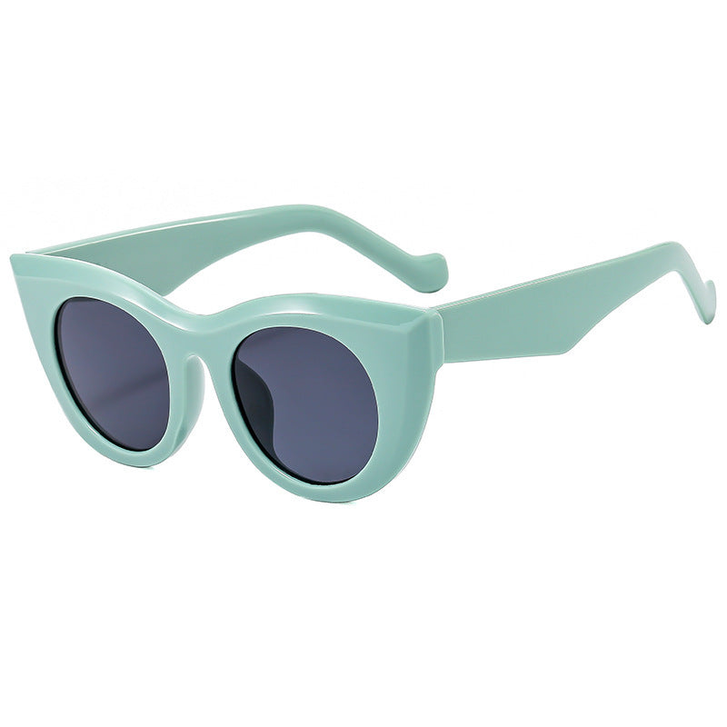 Damen Cat-Eye Sonnenbrille mit transparentem Rahmen und polarisierten Gläsern Karnz