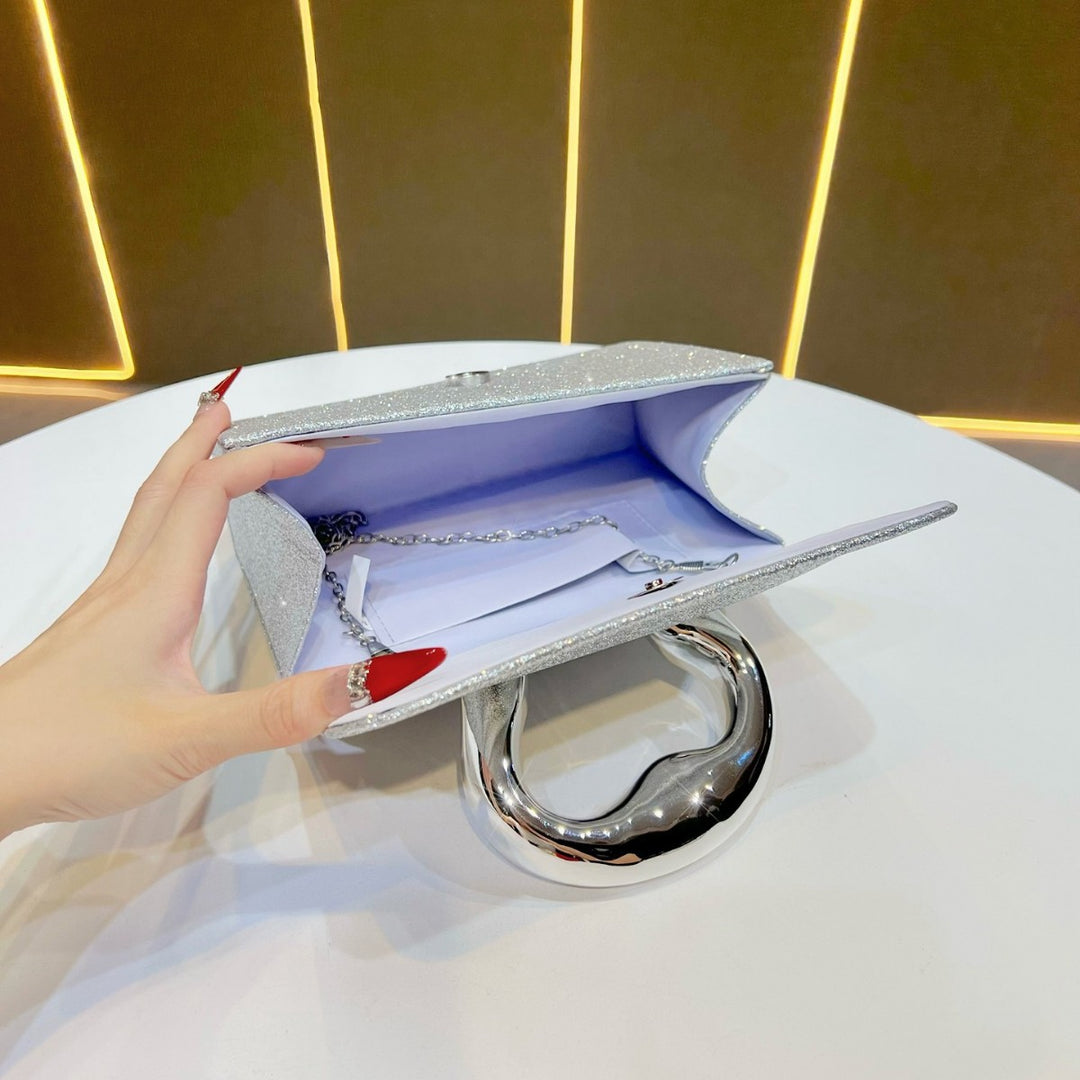 Glitzernde Abendhandtasche