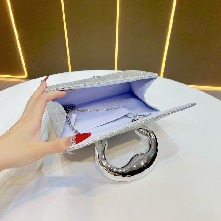 Glitzernde Abendhandtasche