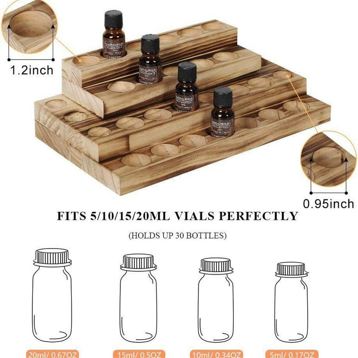 Holzständer für Flaschen und Küchenutensilien Karnz