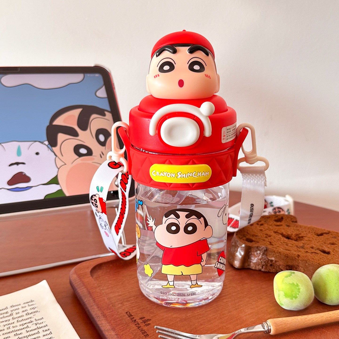 Damen Kinder-Trinkflasche mit Anhänger Karnz