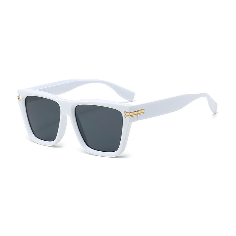 Damen Moderne Quadrat-Sonnenbrille mit exklusiven Akzenten Karnz
