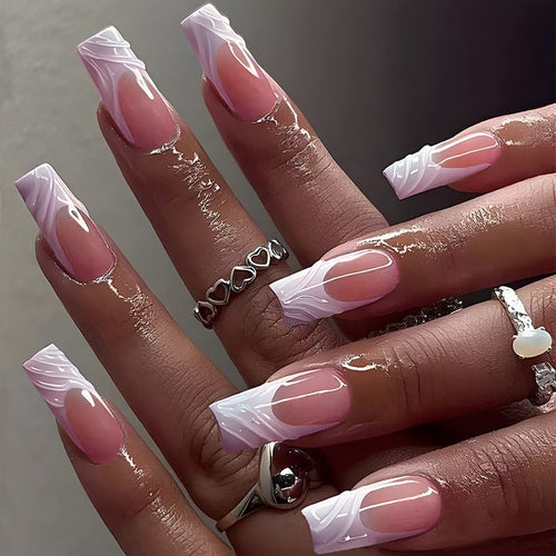 Elegantes Acryl Press-On Nagelkunstset Karnz
