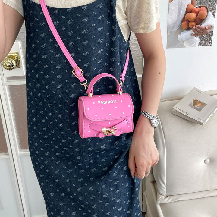 Punktmuster Mini-Handtasche