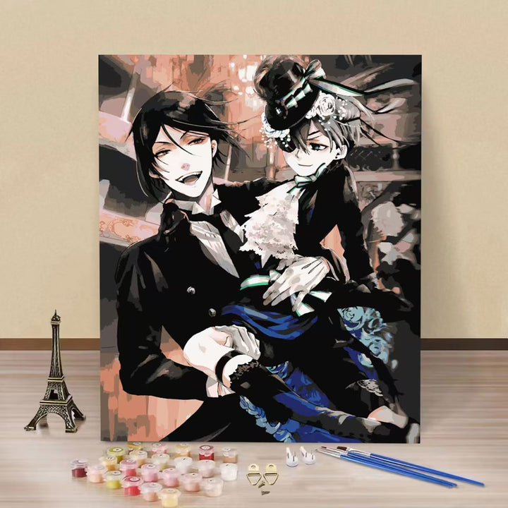 Gothic-inspirierter Malen-nach-Zahlen-Satz Karnz