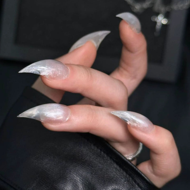 Glamouröse Stiletto Druck-Nagelset