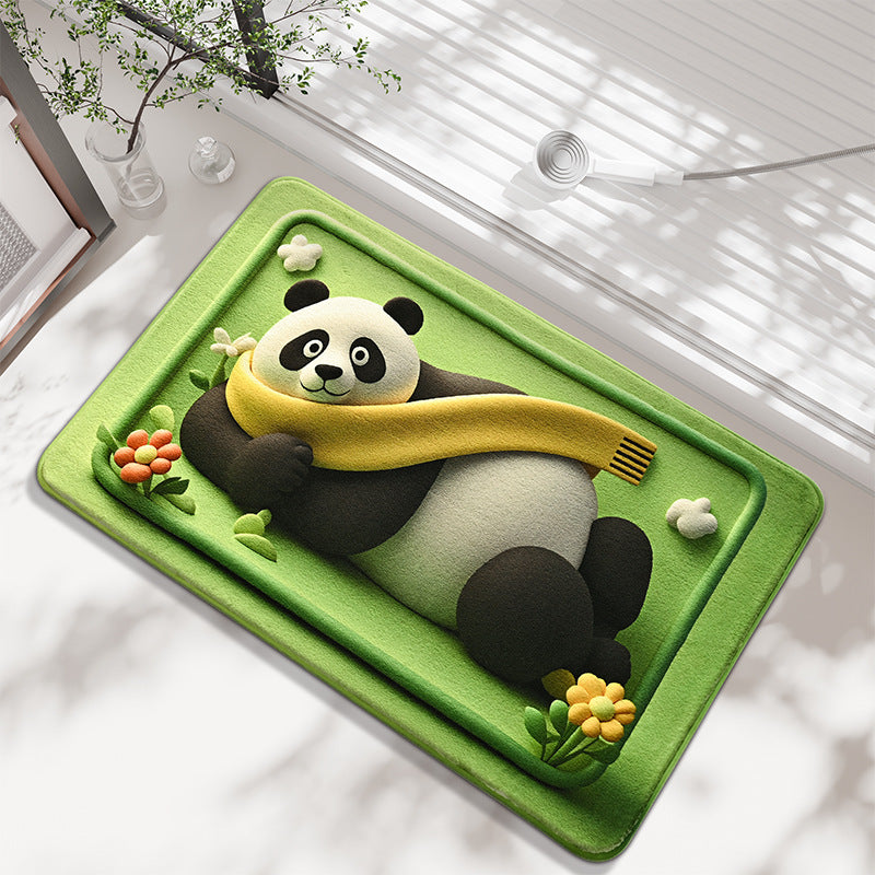 Cartoon Panda Badematte Karnz