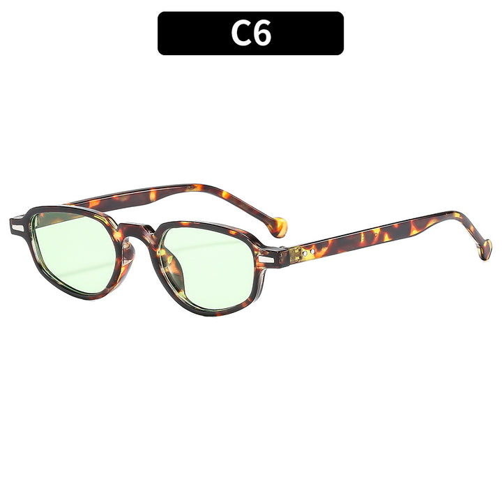 Vintage-inspirierte winkelförmige Sonnenbrille