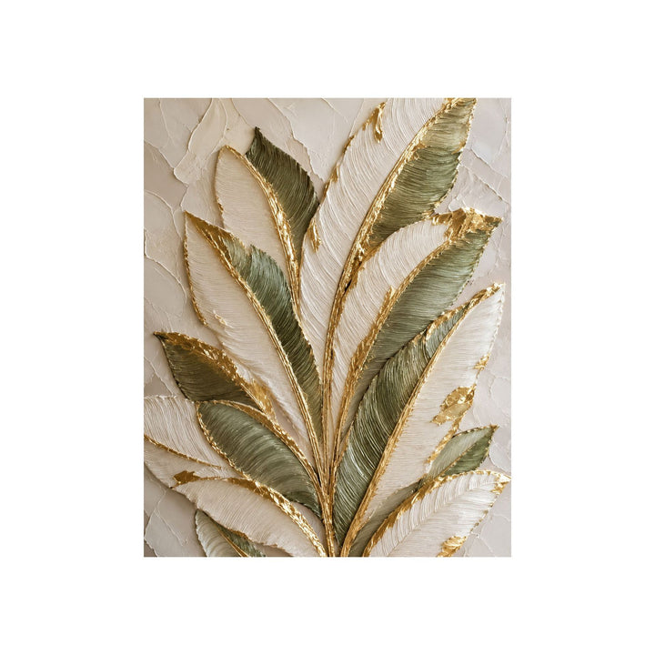 Texturiertes Blatt Leinwandkunst