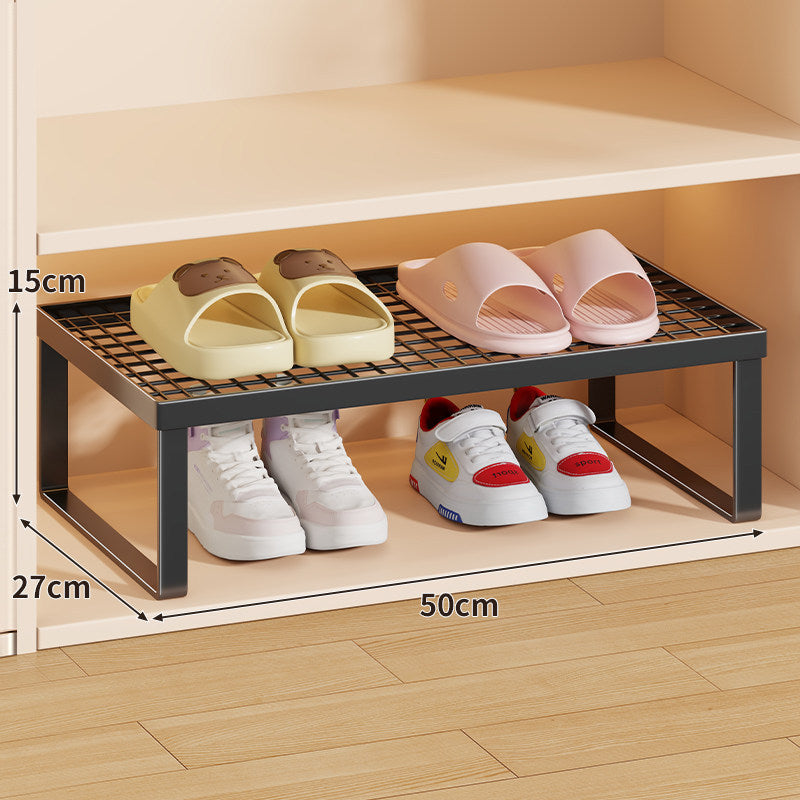 Stapelfähiger Mesh-Top Schuhregal Riser Organizer