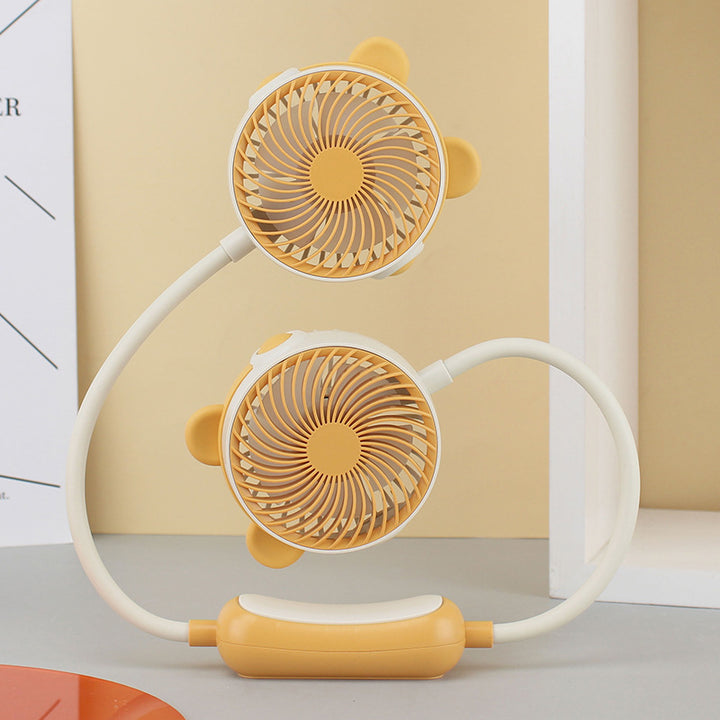 Unisex Tragbarer Doppelventilator Karnz