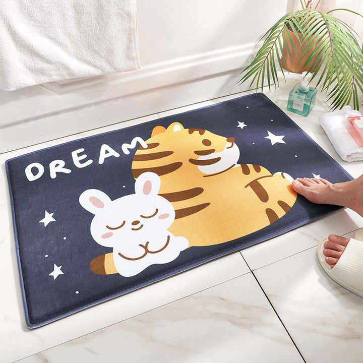 Verspieltes Tierdesign Badmatte