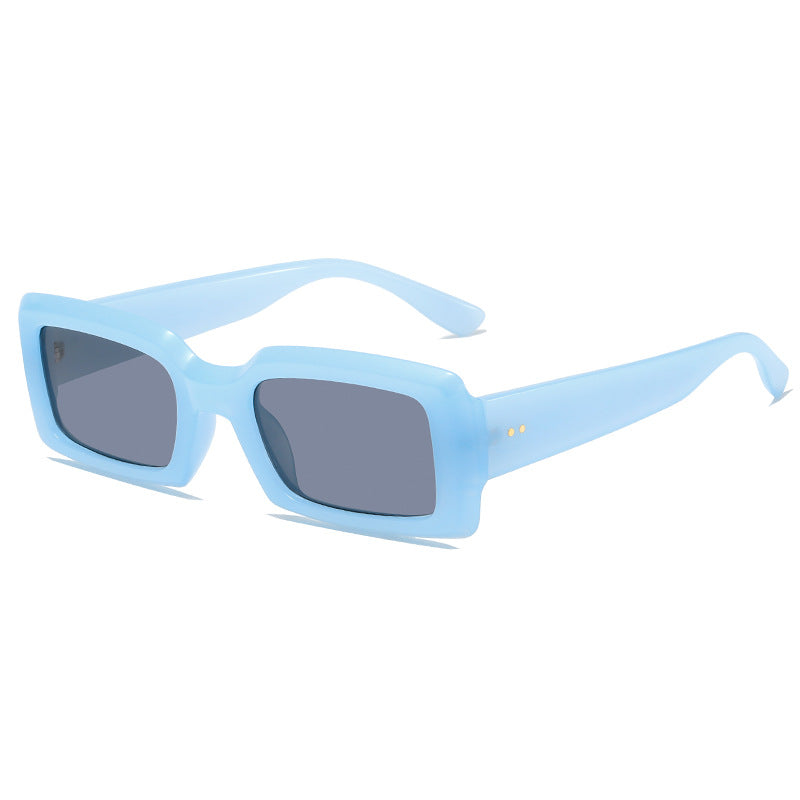 Damen stilvolle quadratische Sonnenbrille mit verspiegelten Gläsern Karnz