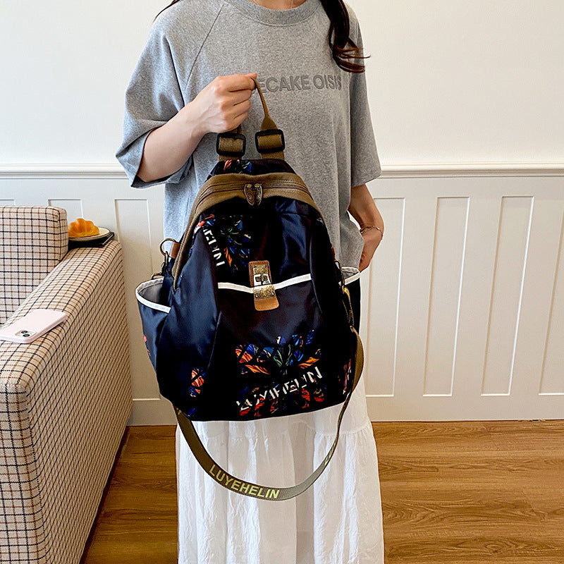 Künstlerischer Floral Zugbeutel Rucksack Karnz