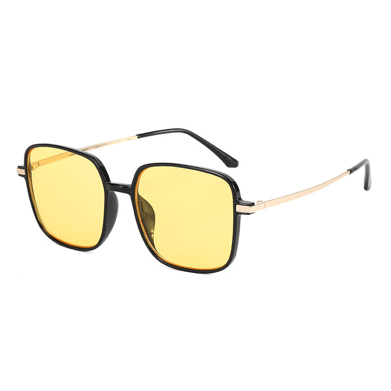 Damen quadratische Designerbrille mit filigranem Metallrahmen Karnz