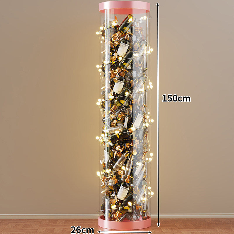Hohe klare acryl vertikale Display-Zylinder für Mini-Parfüm- & Probeflaschen-Sammlung