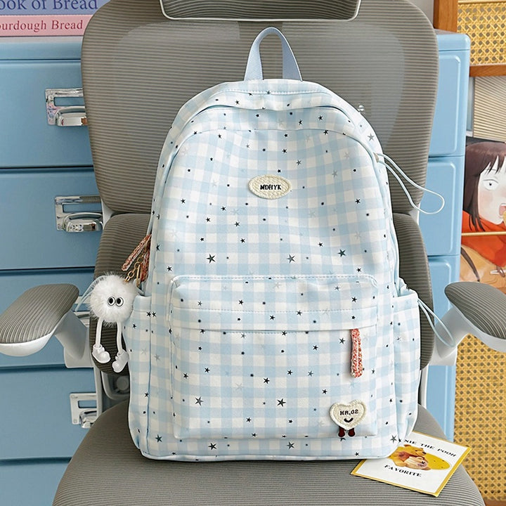 Stylischer kariert Mini Rucksack Karnz