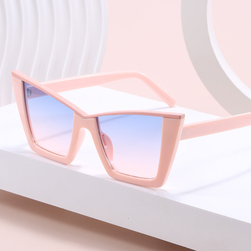 Damen quadratische Sonnenbrille mit goldenen Details Karnz