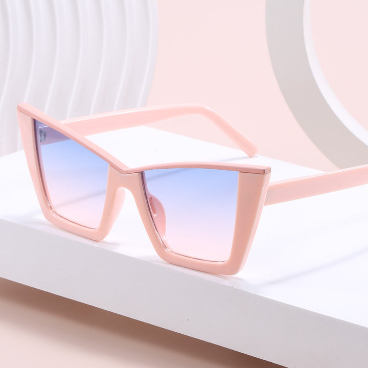 Damen quadratische Sonnenbrille mit goldenen Details Karnz