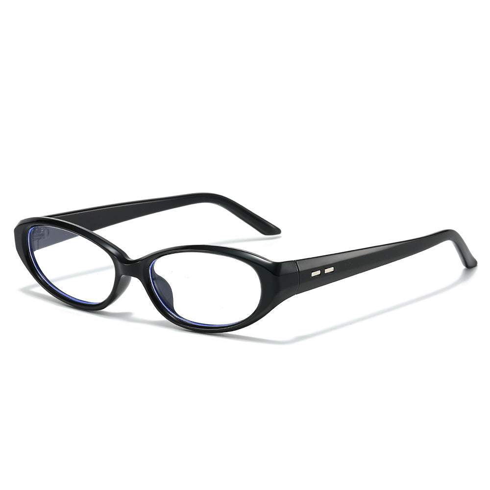 Schlanke retro-inspirierte ovale Sonnenbrille Karnz