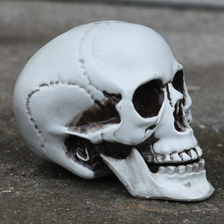 Dekorative realistische Totenkopf-Figur Karnz