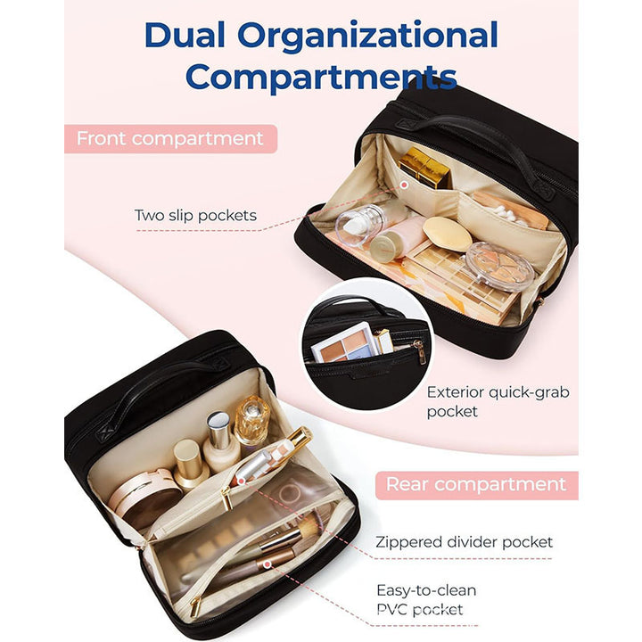 Makeup-Organizer Tasche mit Abnehmbaren Fächern Karnz