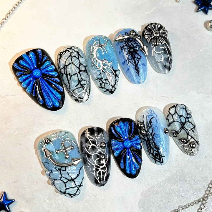 Künstlerisches Gel Press-On Nagel Set