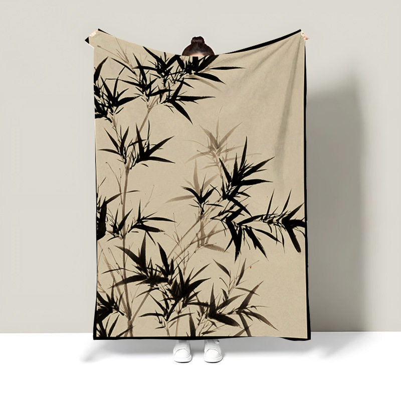 Dekorative Bambus Druck Tagesdecke