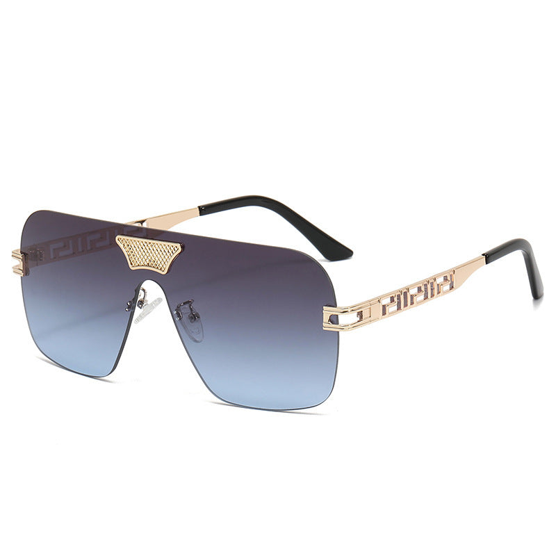 Damen modische Sonnenbrille im futuristischen Stil mit herausragendem Rahmen Karnz
