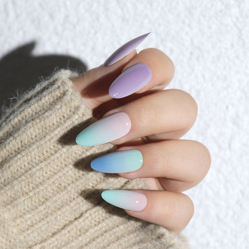 Ombre Gradient Ballerina Press-On Nägel Karnz