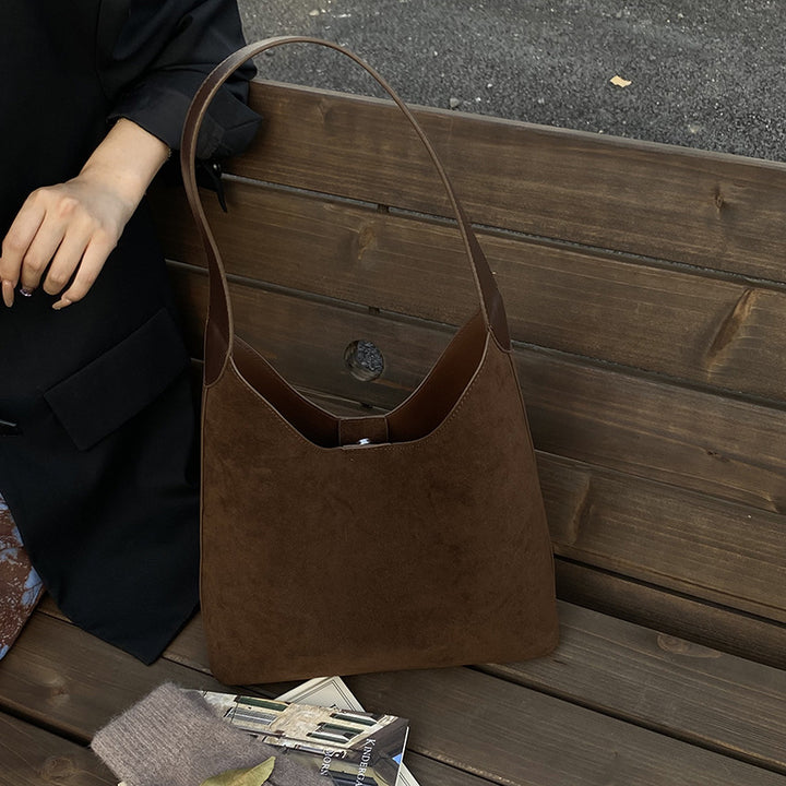 Suede Hobo Handtasche Karnz