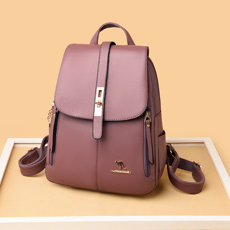 Eleganter Multifunktionaler Leder-Rucksack Karnz