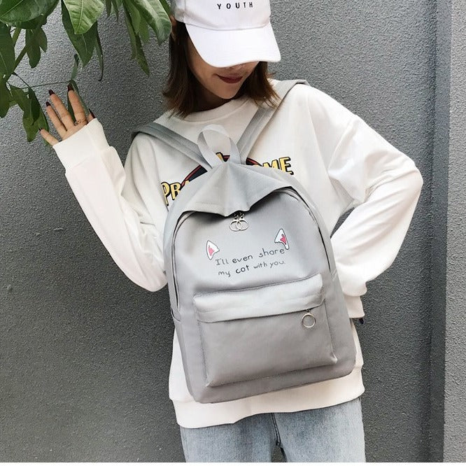 Niedlicher Rucksack mit Cartoon-Tiermotiv Karnz