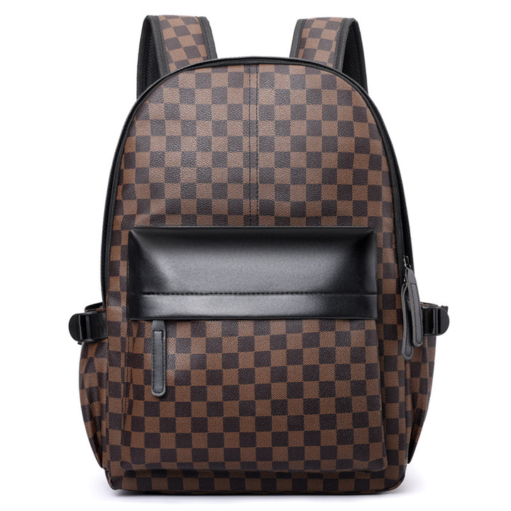 Stylische Schachbrettmuster-Rucksack