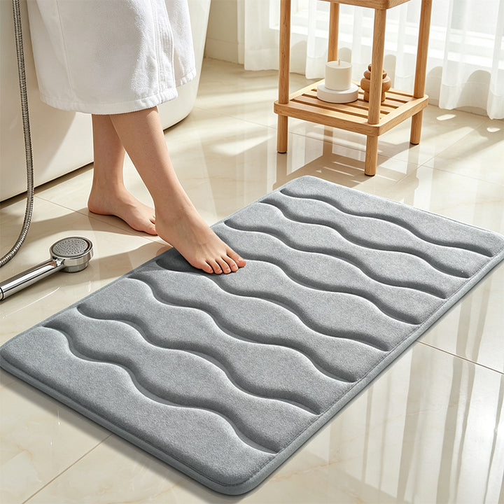 Weiche Wellen Design Badezimmermatte Karnz