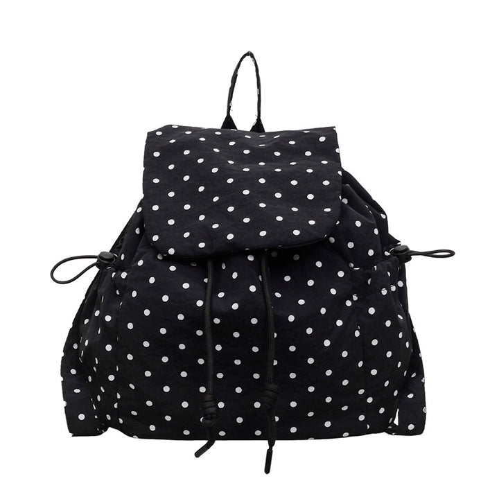 Süßer gepunkteter Drawstring-Rucksack
