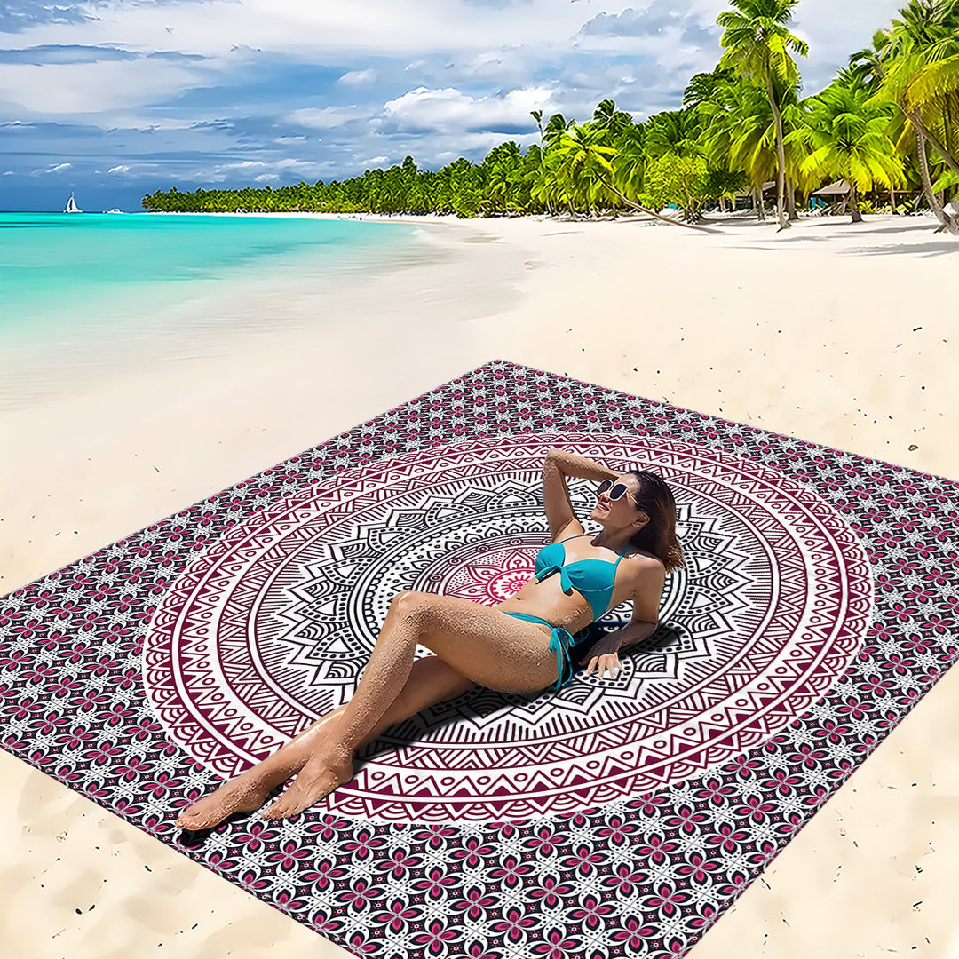 Mandala Design Strandmatte Karnz