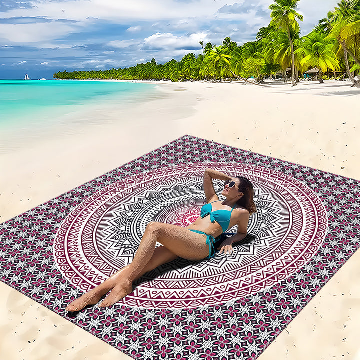 Mandala Design Strandmatte Karnz