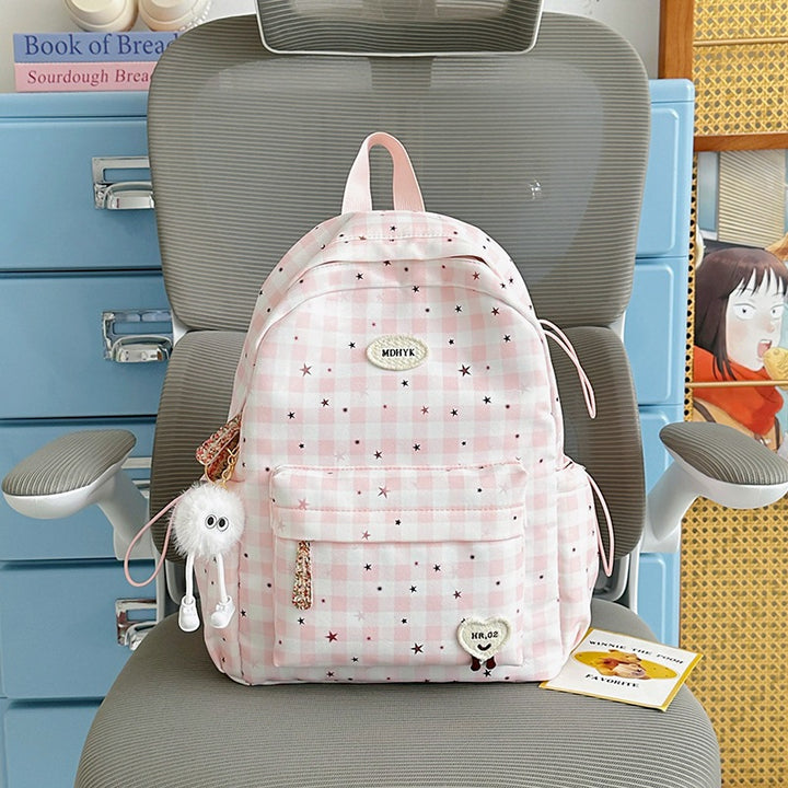 Stylischer kariert Mini Rucksack Karnz
