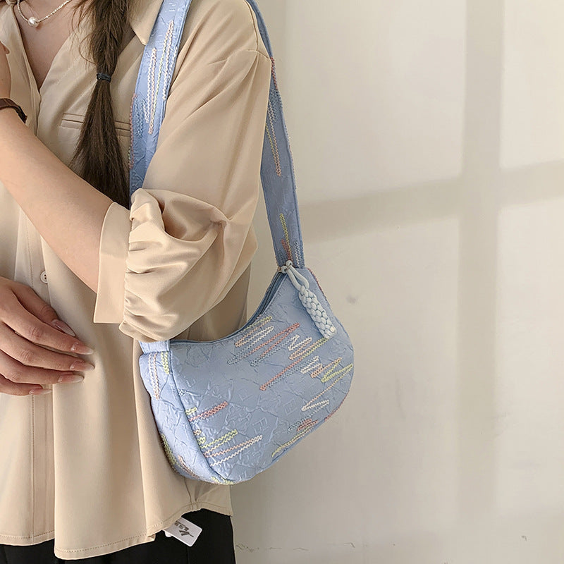WoTextured Fabric Schultertasche Karnz
