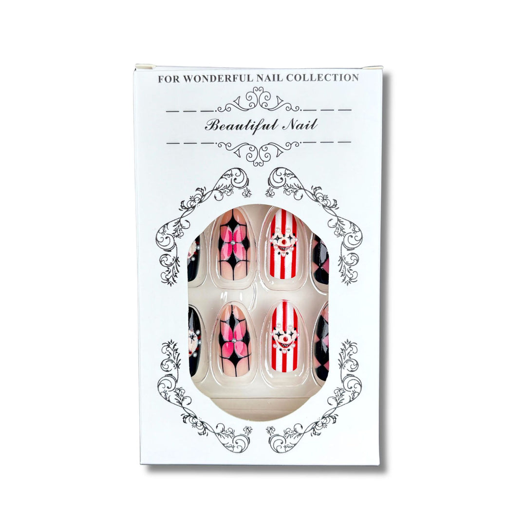 Theatrale Muster Press-On Nagel Set
