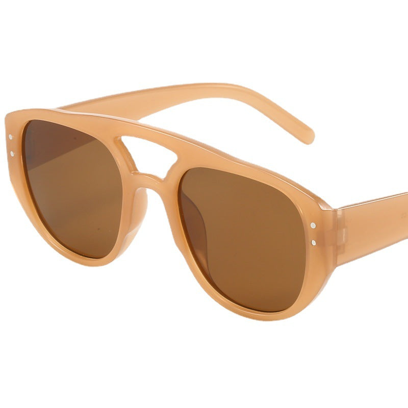 Damen Modische Sonnenbrille im stilvollen Leopardenmuster Karnz