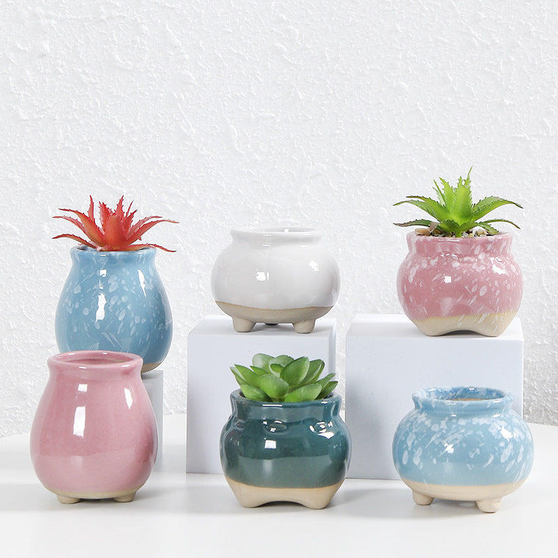 Zeitgenössische Kurvenkeramische Vase Karnz