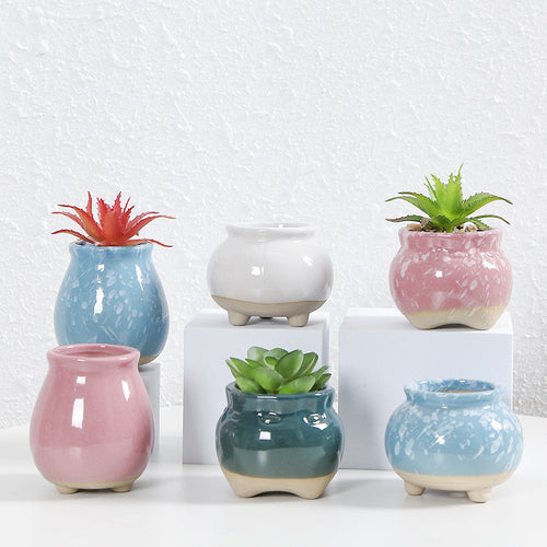 Zeitgenössische Kurvenkeramische Vase Karnz