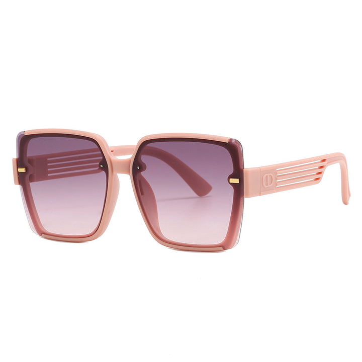 Damen quadratische Sonnenbrille mit trendigem Geometrie-Design Karnz