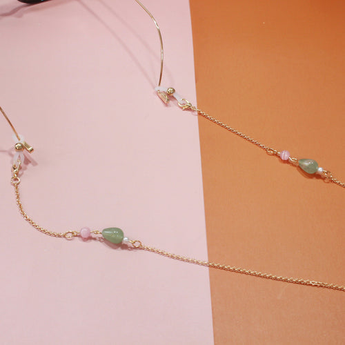Modische Kette mit Eleganten Steinanhängern Karnz