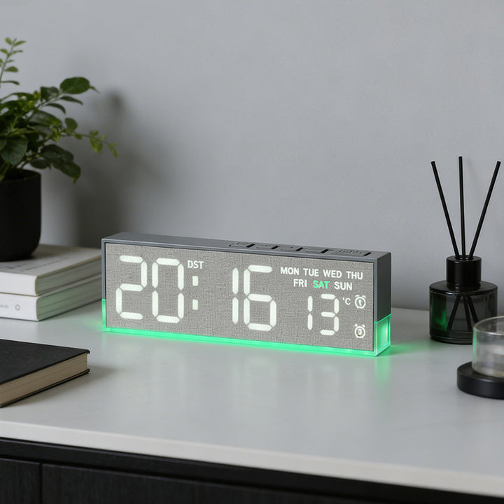 Multifunktionale Digitaluhr mit Temperatursensor Karnz