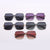 Damen Sonnenbrille im exzentrischen quadratischen Design mit hochwertigem Metallrahmen Karnz