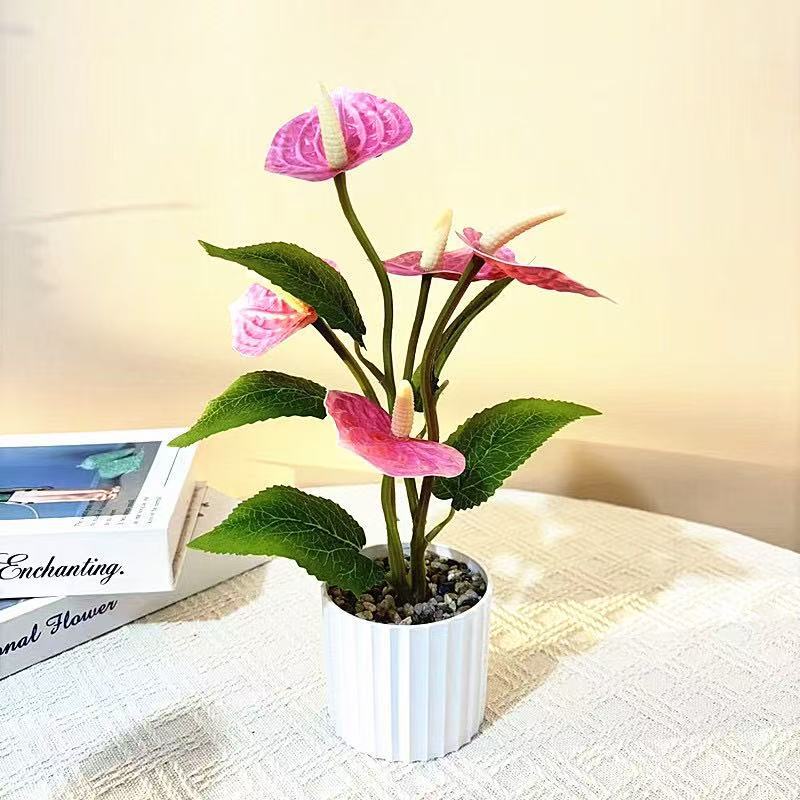Künstliche Orchideenpflanzenarrangement 1790480743 Wohnkultur
